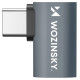 Wozinsky Przejściówka kątowa boczna Wozinsky WPKB-01 USB-C - USB-C 40Gb/s 240W 8K OTG - szara
