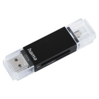 Hama 00181056 USB 2.0 OTG Card Reader Aluminium