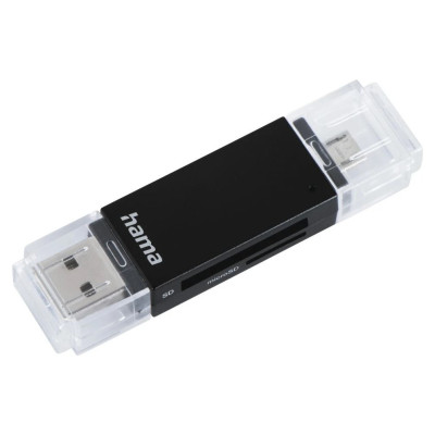 Hama 00181056 USB 2.0 OTG Card Reader Aluminium