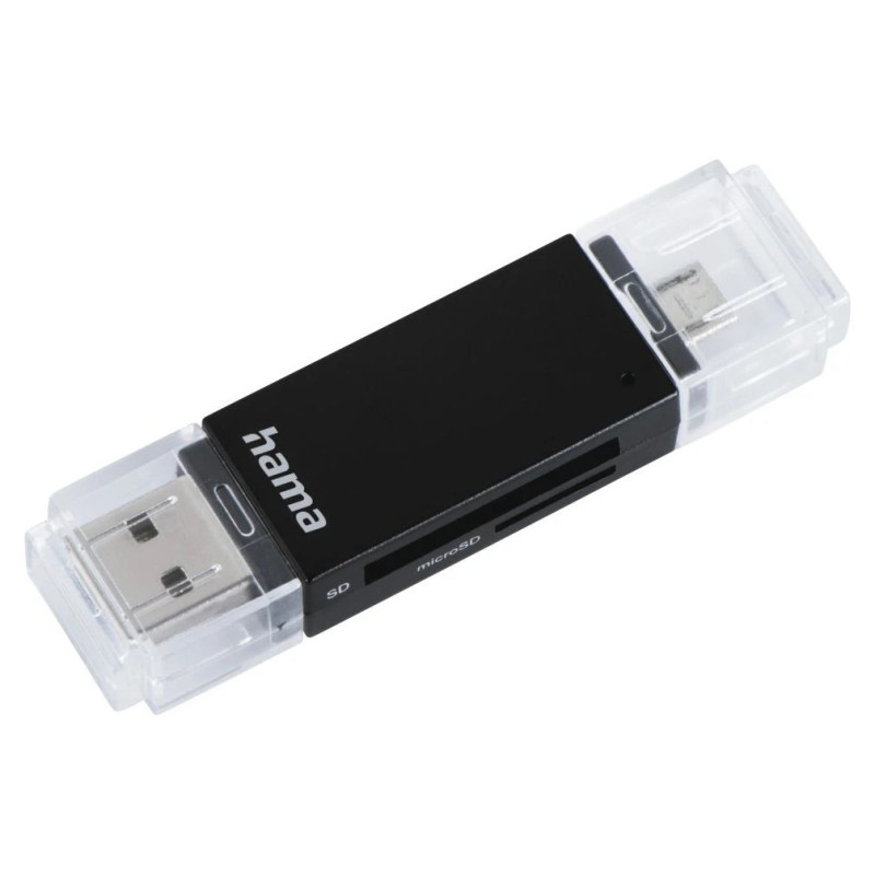 Hama 00181056 USB 2.0 OTG Card Reader Aluminium