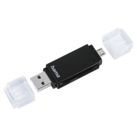 Hama 00181056 USB 2.0 OTG Card Reader Aluminium
