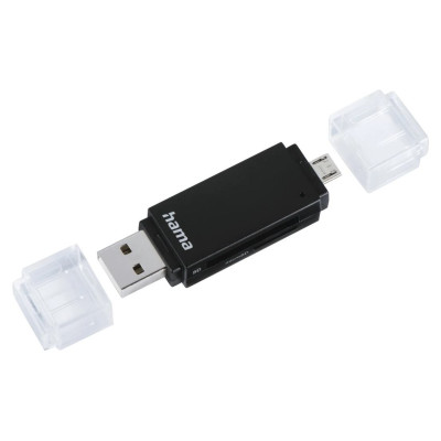 Hama 00181056 USB 2.0 OTG Card Reader Aluminium