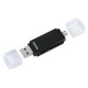 Hama 00181056 USB 2.0 OTG Card Reader Aluminium