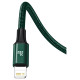 Baseus Rapid Series 3in1 USB-C - USB-C / Lightning / micro USB cable 20W PD 1.5m - green