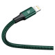 Baseus Rapid Series 3in1 USB-C - USB-C / Lightning / micro USB cable 20W PD 1.5m - green