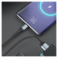 3Mk Protection 3mk Hyper Cable 3mk Hyper Cable N-SERIES USB-A / USB-C 1m 9V/2A 18W QC 3.0 / black