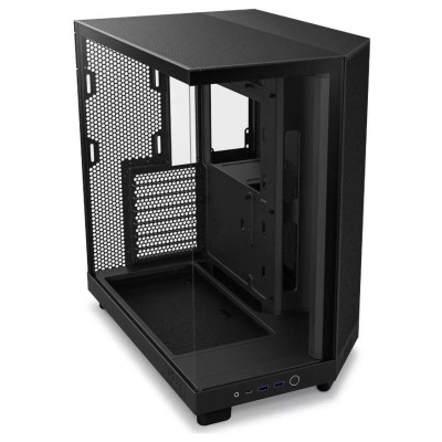 Nzxt Case|NZXT|H6 Flow RGB|MidiTower|Case product features Transparent panel|Not included|ATX|MicroATX|MiniITX|Colour Black|CC-H61FB-R1