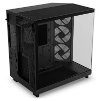 Nzxt Case|NZXT|H6 Flow RGB|MidiTower|Case product features Transparent panel|Not included|ATX|MicroATX|MiniITX|Colour Black|CC-H61FB-R1