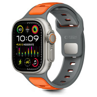 Tech-Protect IconBand Line Strap for Apple Watch 44 / 45 / 46 / 49 mm - Gray-Orange