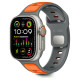 Tech-Protect IconBand Line Strap for Apple Watch 44 / 45 / 46 / 49 mm - Gray-Orange