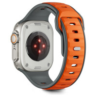 Tech-Protect IconBand Line Strap for Apple Watch 44 / 45 / 46 / 49 mm - Gray-Orange