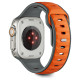 Tech-Protect IconBand Line Strap for Apple Watch 44 / 45 / 46 / 49 mm - Gray-Orange