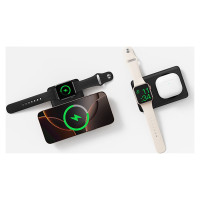 Baseus Powerbank Baseus EnerFill FT11 10000mAh 27W kompatybilny z MagSafe, do Apple Watch i smartfonów z kablem USB-C 20V/3A 30 cm - czarny