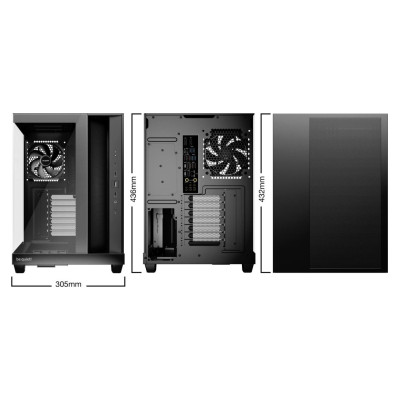 Be Quiet Case|BE QUIET|ATX/micro ATX/Mini-ITX|Black|Midi Tower|PC|BGW83