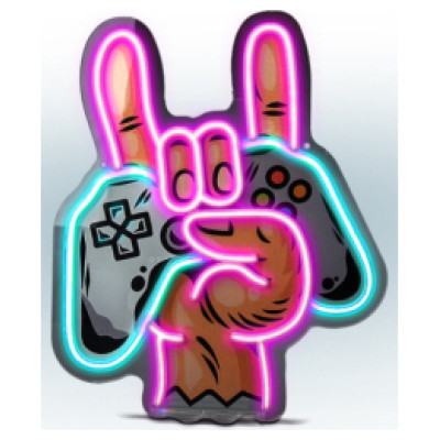 SBS Led lampa SBS Game On Rock Neon effect