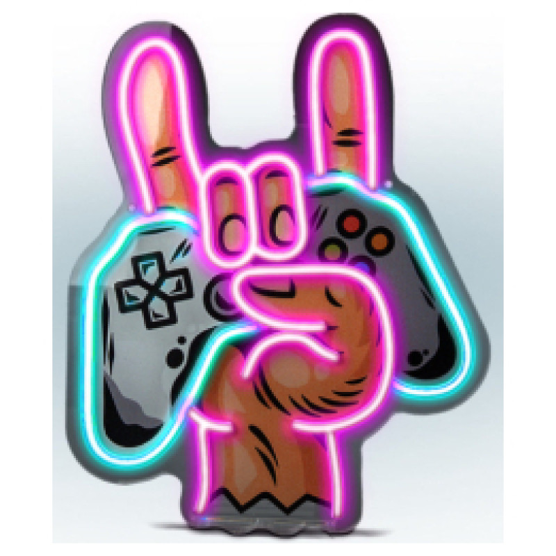 SBS Led lampa SBS Game On Rock Neon effect