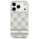 Dkny Checkered with Printed Stripes iPhone 17 Pro Case - Beige