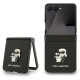 Karl Lagerfeld Saffiano Karl&Choupette Pin Case for Samsung Galaxy Z Flip 7 - Black