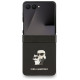 Karl Lagerfeld Saffiano Karl&Choupette Pin Case for Samsung Galaxy Z Flip 7 - Black