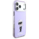 Karl Lagerfeld IML Aquarelle Karl & Choupette & Logo MagSafe Case for iPhone 17 Pro Max - Purple