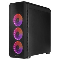 Chieftec Case|CHIEFTEC|SCORPION 4|MiniTower|Case product features Transparent panel|Not included|ATX|MicroATX|MiniITX|Colour Black|GL-04B-UC-OP