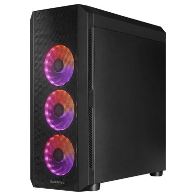Chieftec Case|CHIEFTEC|SCORPION 4|MiniTower|Case product features Transparent panel|Not included|ATX|MicroATX|MiniITX|Colour Black|GL-04B-UC-OP