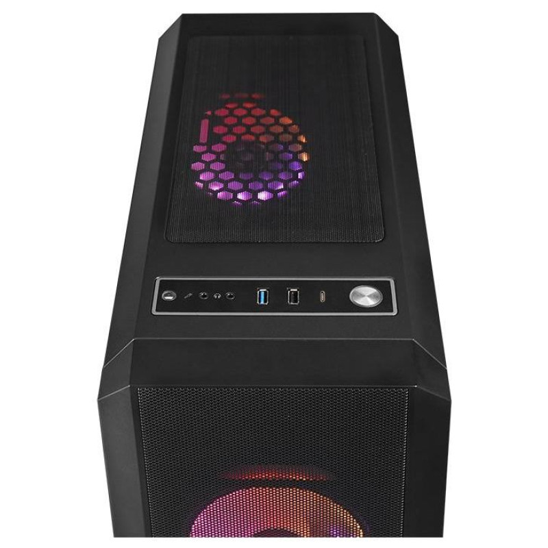 Chieftec Case|CHIEFTEC|SCORPION 4|MiniTower|Case product features Transparent panel|Not included|ATX|MicroATX|MiniITX|Colour Black|GL-04B-UC-OP