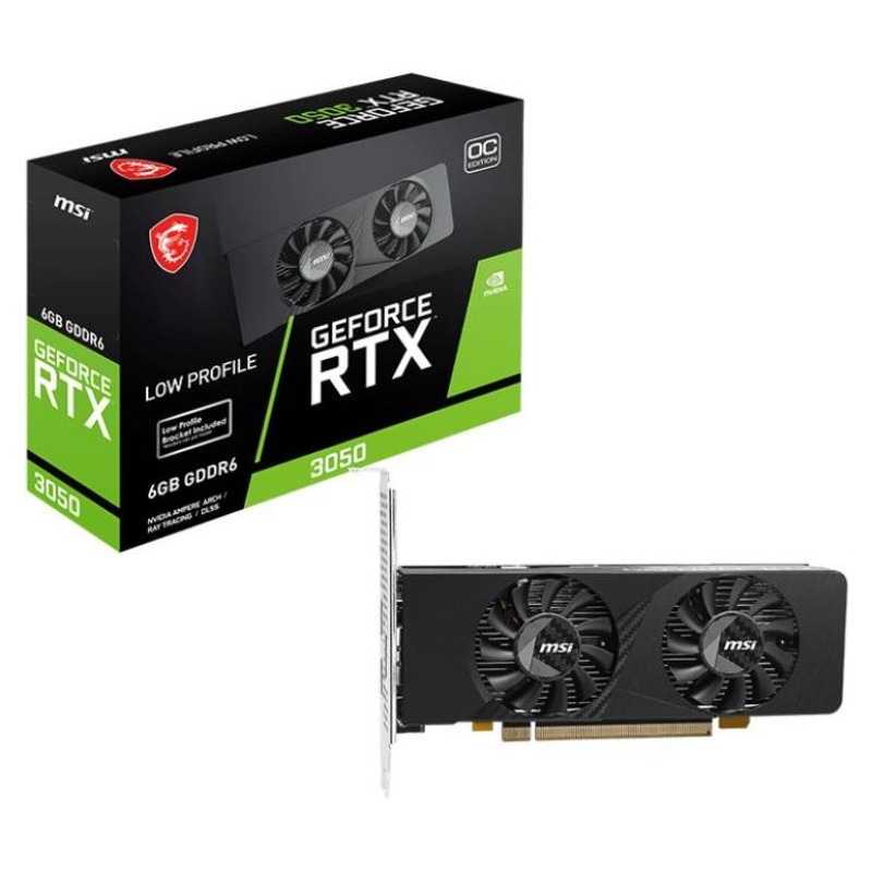 MSI Graphics Card|MSI|NVIDIA|GeForce RTX 3050|6 GB|GDDR6|96 bit|PCI Express x8 4.0|Active|RTX3050LPE6GOC