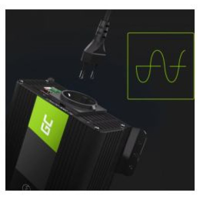 Green Cell Strāvas pārveidotājs Green Cell PRO 12V to 230V 500W/1000W Pure sine wave