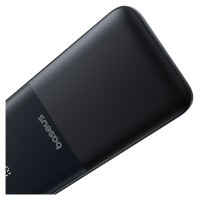 Baseus Lipow 10000mAh 22.5W Powerbank with Dual Built-in Cable with Display (with additional black Baseus Simple USB-A - USB-C 3A 0.2m cable) - Black