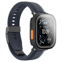 Amazingthing Radix Glass Screen Protector with Case for Apple Watch UItra 3 49mm - Black