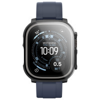 Amazingthing Radix Glass Screen Protector with Case for Apple Watch UItra 3 49mm - Black