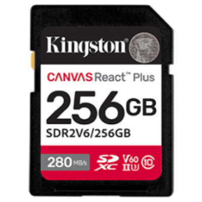 Kingston SDXC 256GB Canvas React Plus