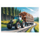 Trefl Puzle Meža traktors, 100 gab.