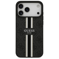 Guess 4G Printed Stripes MagSafe case for iPhone 17 Pro Max - black