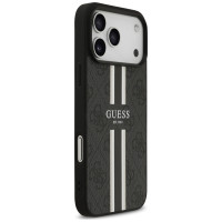 Guess 4G Printed Stripes MagSafe case for iPhone 17 Pro Max - black