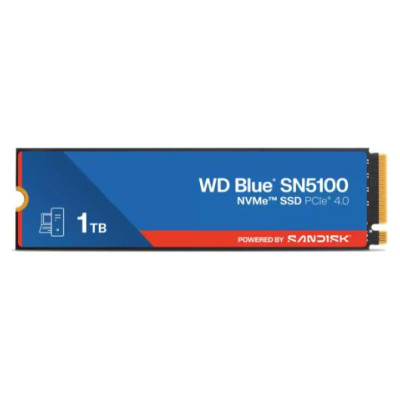 Sandisk SSD|SANDISK|Blue SN5100|1TB|M.2|NVMe|3D QLC|Write speed 6700 MBytes/sec|Read speed 7100 MBytes/sec|2.38mm|TBW 600 TB|MTBF 1750000 hours|WDS100T5B0E-00CPE0