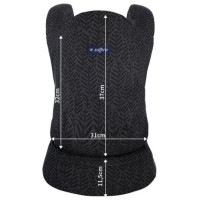 Zaffiro (Womar) Ķengursoma CITY Graphite Leaves N27-004 [A]