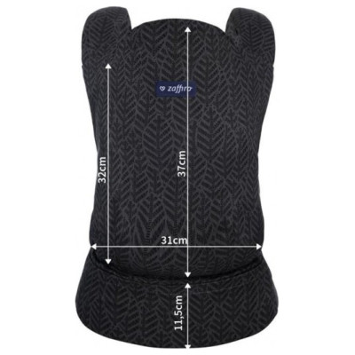 Zaffiro (Womar) Ķengursoma CITY Graphite Leaves N27-004 [A]