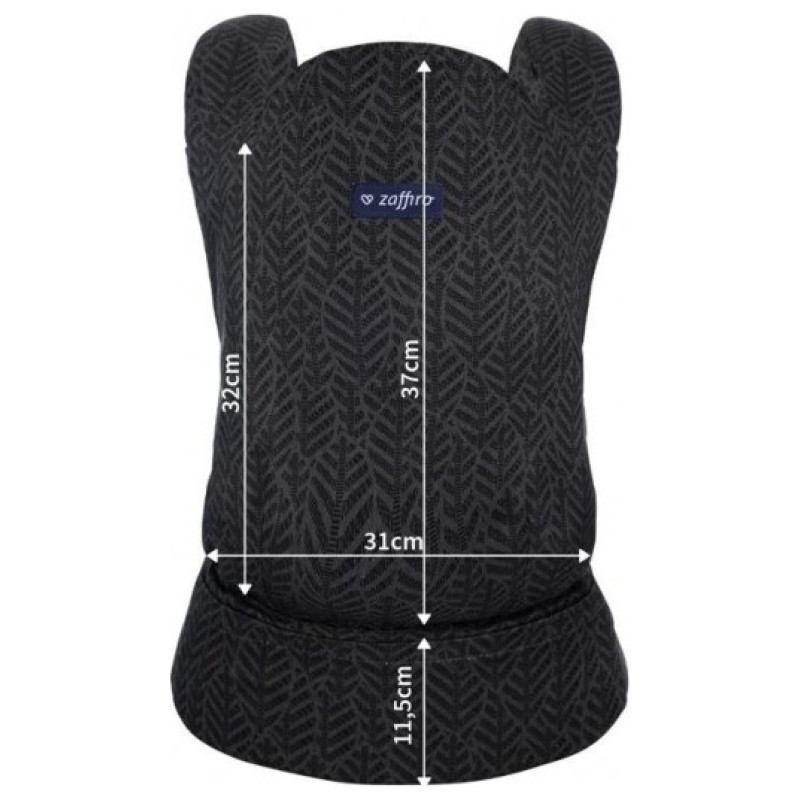 Zaffiro (Womar) Ķengursoma CITY Graphite Leaves N27-004 [A]