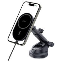 Tech-Protect mm15W-V6 Magnetic MagSafe Car Holder for Cockpit/Windshield/Air Vent - Black