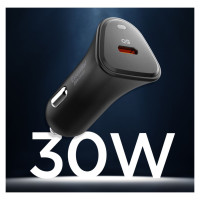Spigen Essential EV301 30W Car Charger - Black