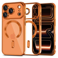 Tech-Protect MagFlex MagSafe Case for iPhone 17 Pro - Transparent Orange