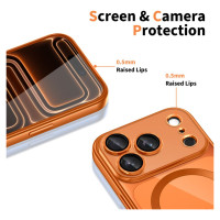 Tech-Protect MagFlex MagSafe Case for iPhone 17 Pro - Transparent Orange