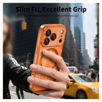 Tech-Protect MagFlex MagSafe Case for iPhone 17 Pro - Transparent Orange