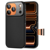 Tech-Protect Kevlar Aramid MagSafe case for iPhone 17 Pro Max - black