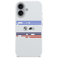BMW M Silicon Horizontal Line MagSafe Case for iPhone 17 - White