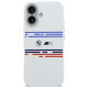 BMW M Silicon Horizontal Line MagSafe Case for iPhone 17 - White