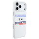 BMW M Silicon Horizontal Line MagSafe Case for iPhone 17 Pro Max - White