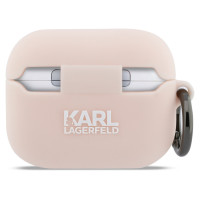 Karl Lagerfeld Silicone Chaupette Head 3D Case for AirPods Pro 3 - Pink